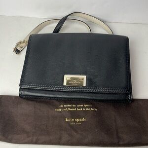 Kate Spade Black Leather Crossbody Purse
